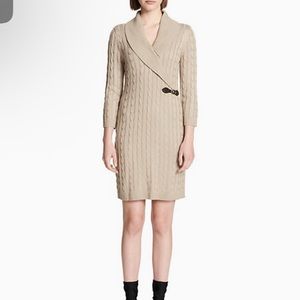 Calvin Klein Cable Knit Sweater Dress